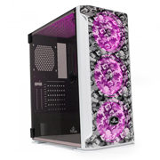 GABINETE GAMING YEYIAN WHITE CAMOUFLA COMPATIBLE WITH ITX, MICRO ATX, ATX,EATX