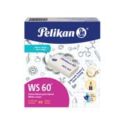 Goma Pelikan WS60 blanca plástica caja con 60 piezas