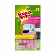 Guantes de latex rosas afelpados scotch-brit 3M tamaño grande