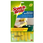 Guantes de latexamarillos afelpados scotch-brit 3M tamaño grande