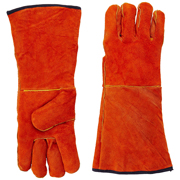 Guantes para soldar santul de carnaza lor naranja