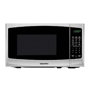 HORNO MICROONDAS DAEWOO 1.1 PIES, NEGRO CON PLATA. DMDP11S2BG