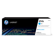 HP 414x cyan laserjet toner cartridge .