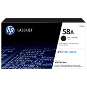 HP 58a black laserjet toner cartridge .