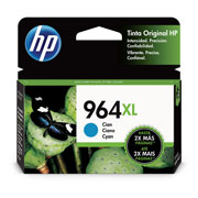 HP 964xl cyan original ink cartridge .