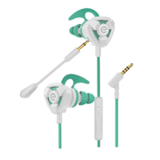 [MC-ACC-995708] Audífonos Perfect Choice 3.5mm blanco/verde storm