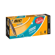 [BIC-BOL-BOL12NE] Bolígrafo Bic cristal extra grueso 1.6 mm caja con 12 piezas