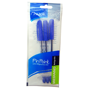 [AZO-BOL-6833AZU] Bolígrafo mediano Pin Point 1.0 mm co lor azul empaque con 3 pzas