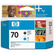 [HP-TIN-C9404A] Cabezal de impresión HP 70 negro mate y Cabezal de impresión HP 70 negro mate y