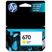 [HP-TIN-CZ116AL] Cartucho de tinta amarilla HP 670 .