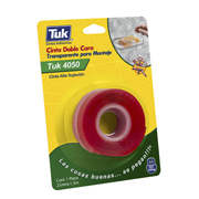 [TUK-ADS-425001] Cinta 4050 doble capa TUK 25 mm x 1.5 m , transparente, 1 pza