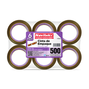 [NAV-ADS-EHC4850] Cinta de empaque uso 500 Navitek cane 48 mm x 50 m empaque con 6 pzas