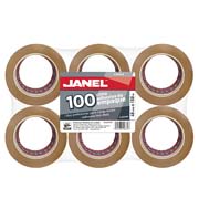 [JAN-ADS-EM48X15] Cinta empaque línea 100 canela JANEL 48x150 con 6 piezas