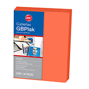 [GBC-PAS-P6820] Cubierta GBPlak liso coral GBC  tamaño carta