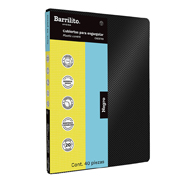 [BAR-PAS-CNE8789] Cubierta plástica rayada negra Barrilitocon 40 piezas