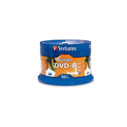 [VER-DIS-95137DV] Disco Verbatim DVD-R 4.7GB 16X Blanco, imprimible con inyección de tinta