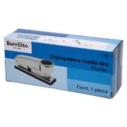 [BAR-ENG-8188E] Engrapadora media tira Barrilito  metálica acabado cromo